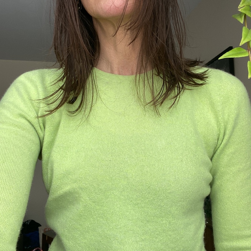 Margaret O’Leary crew neck sweater.